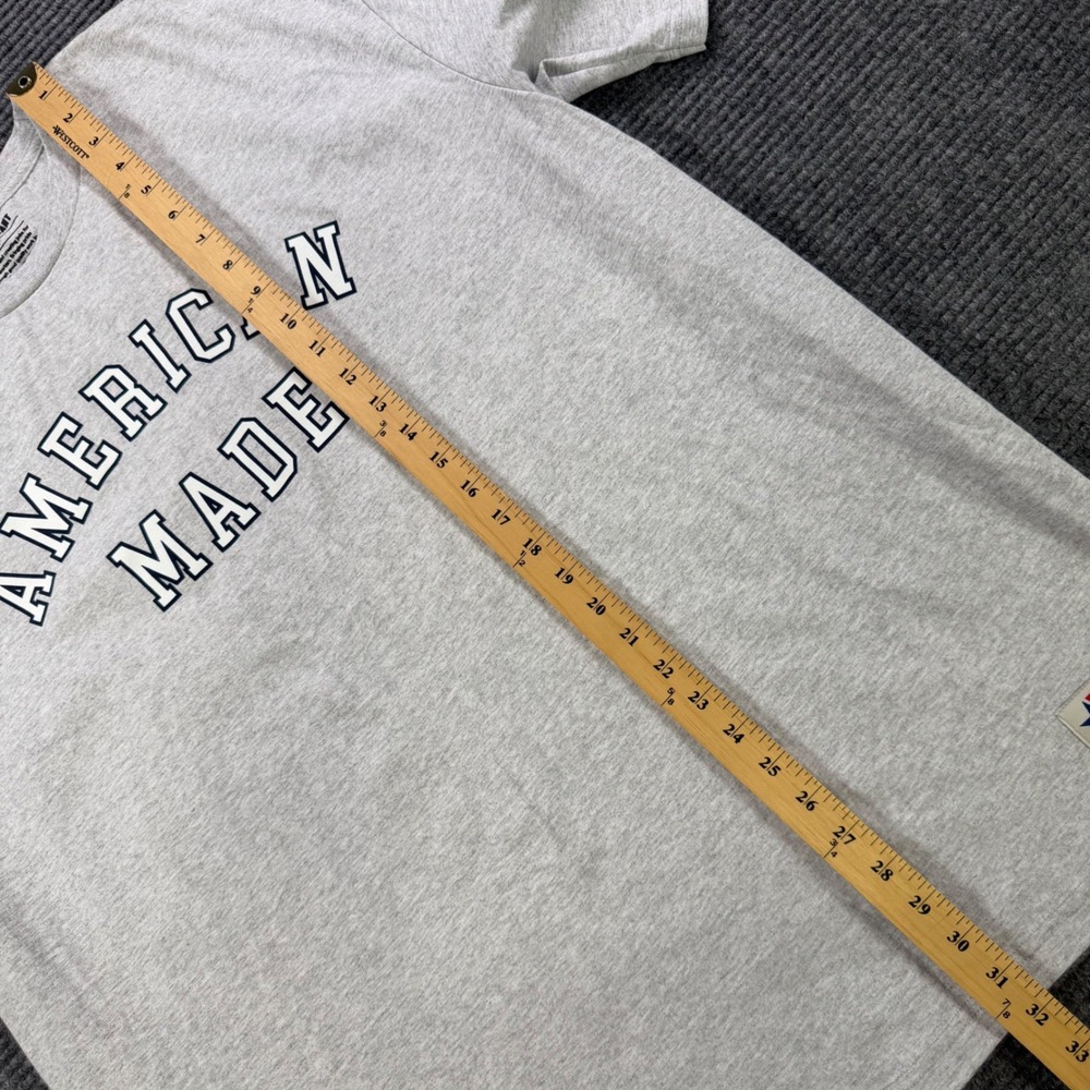 American Giant Mens XXL American Made Graphic T-Shirt Gray Flag Collection USA - Picture 7 of 9